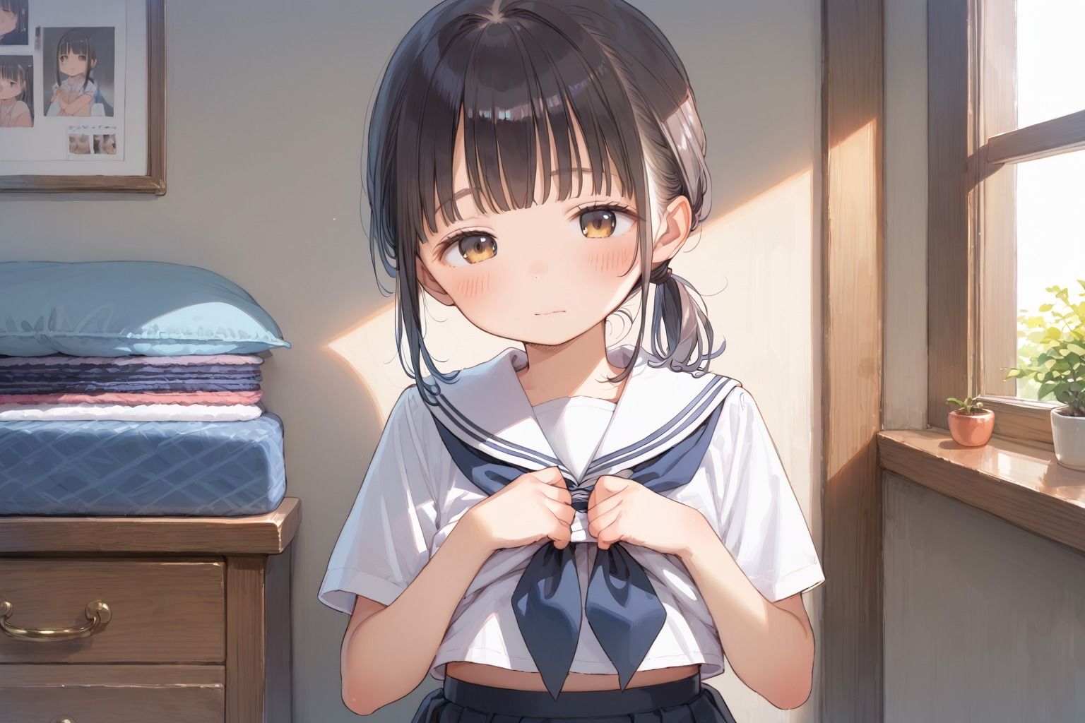 清楚なちっぱい少女に調教SEX1