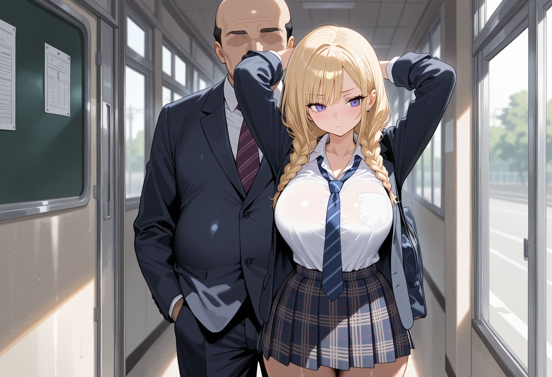 SNSで見つけたJK巨乳娘ちゃんの性支配 画像1