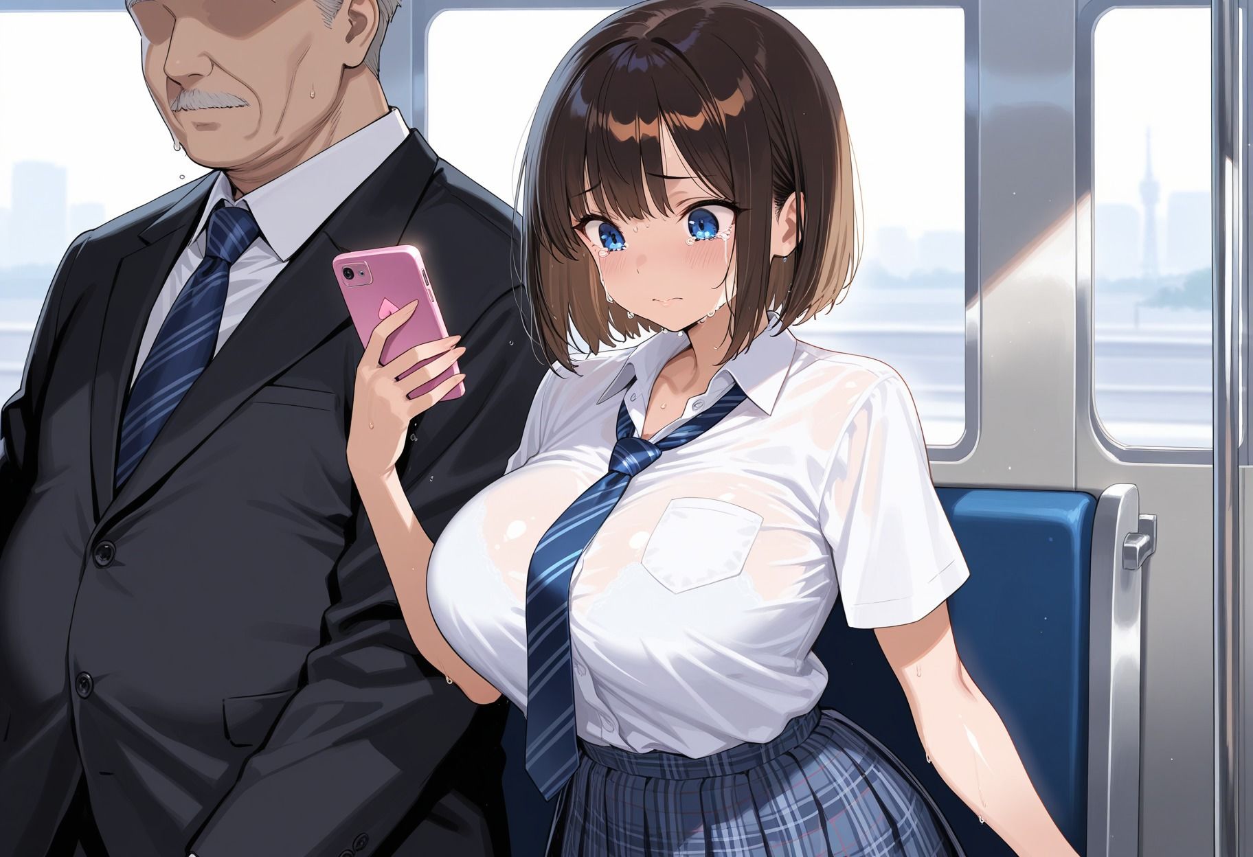 SNSで見つけたJK巨乳娘ちゃんの性支配 画像2
