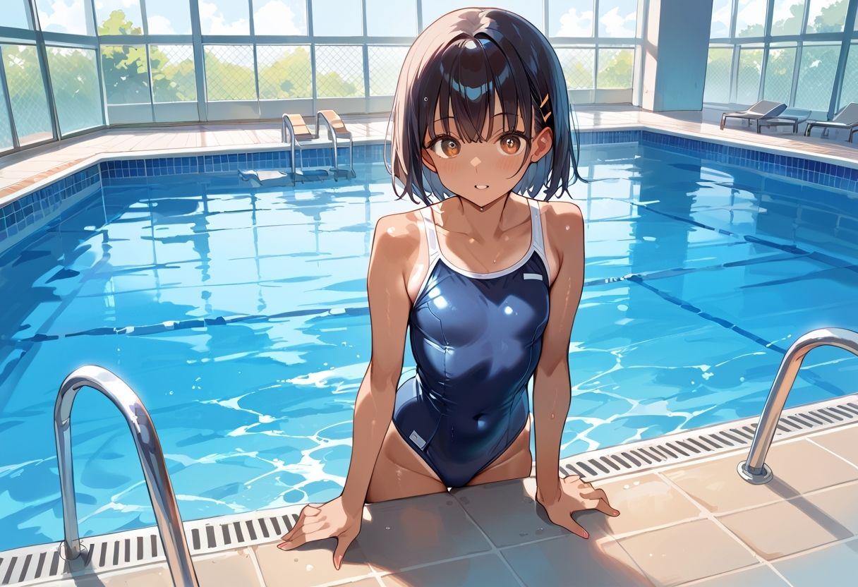 純情ビッチに種付け 水泳部JK 画像1