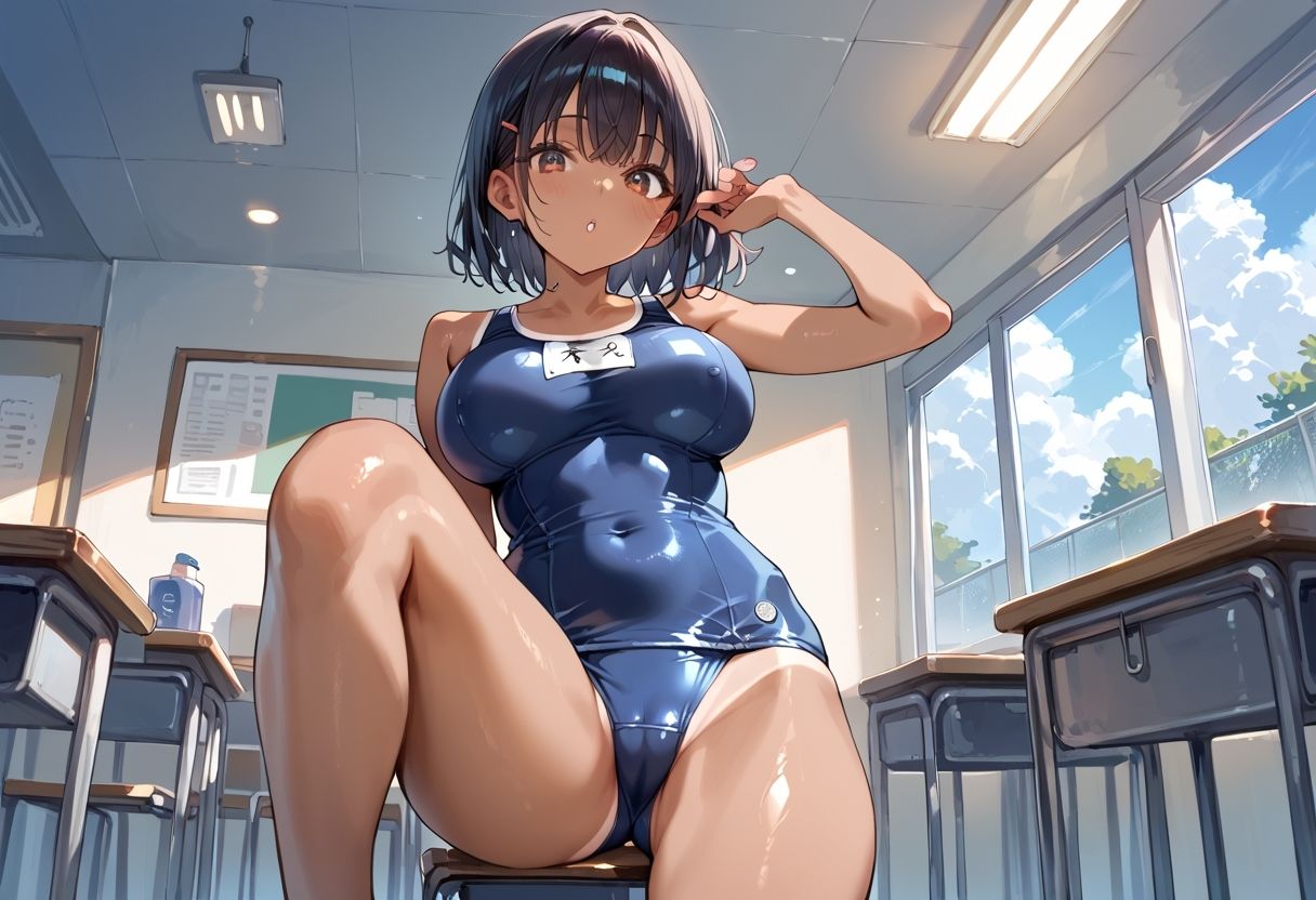 サンプル画像2:純情ビッチに種付け  水泳部JK(FMK) [d_563778]