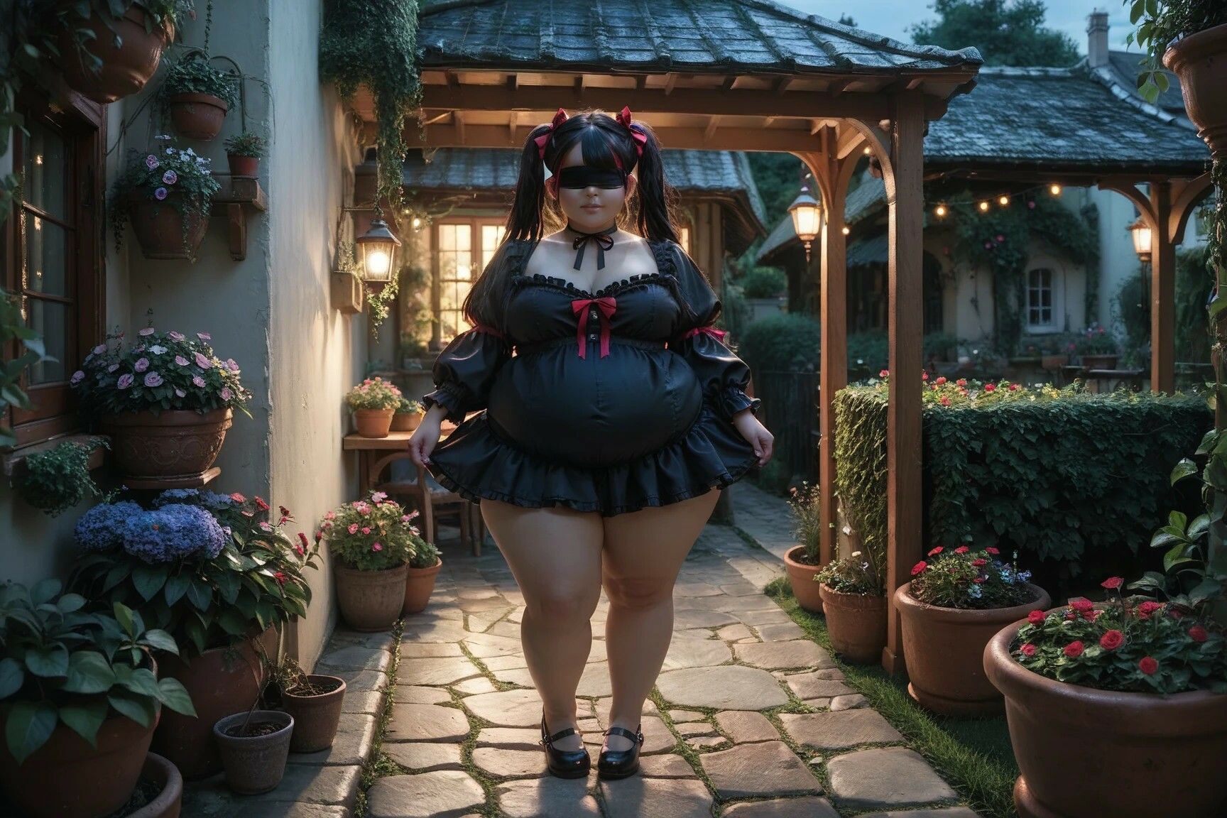 【幽霊少女】ぽっちゃりの幽霊もみつけちゃいました。ゴスロリ 画像1