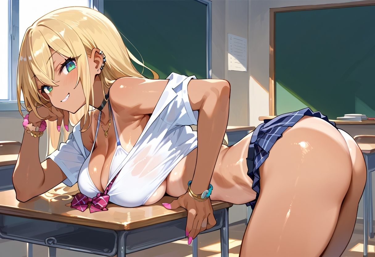 サンプル画像2:黒ギャルはクラスの性奴●(FMK) [d_563887]