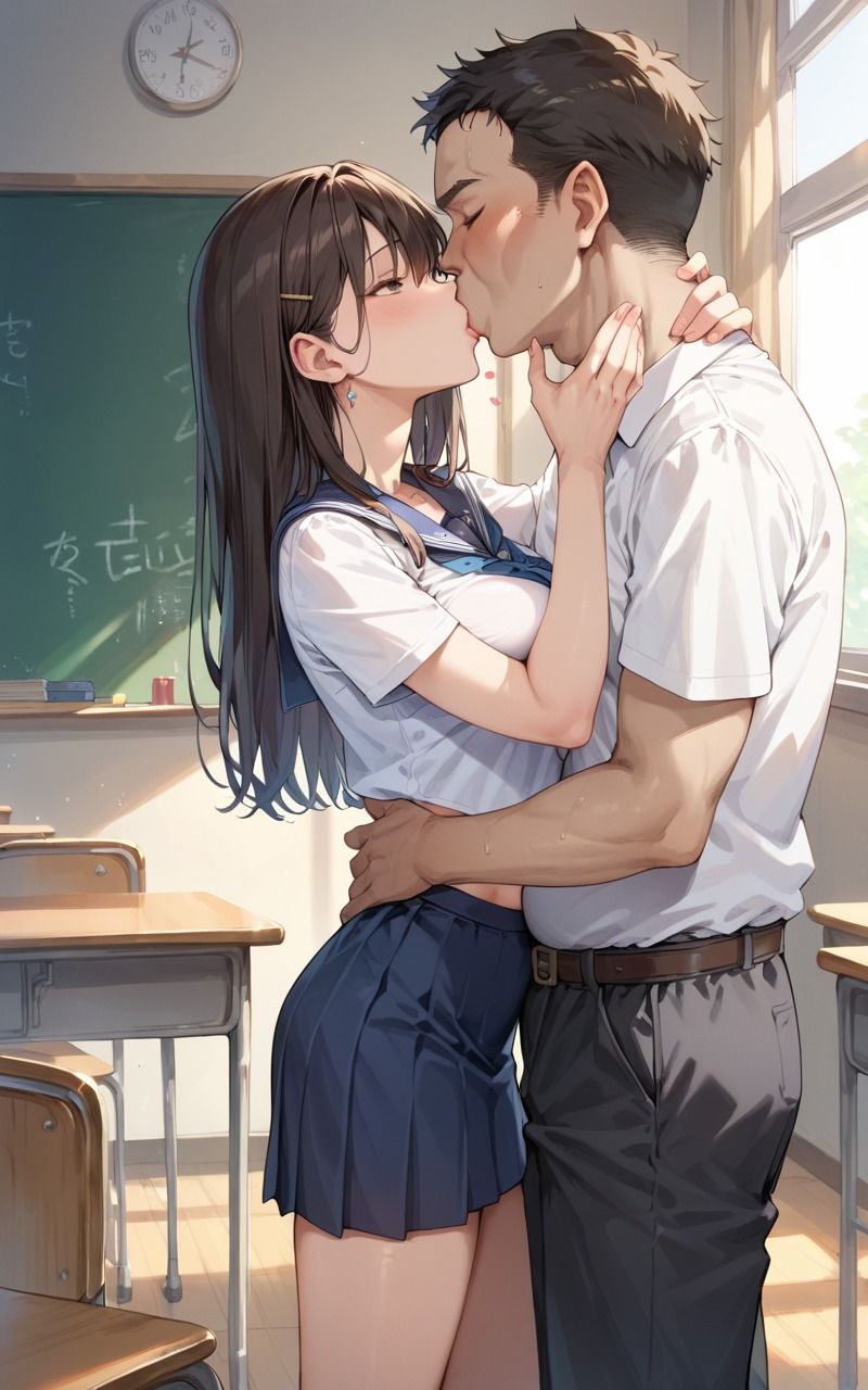 可愛い教え子に誘惑されたので中出し指導してやった 画像1