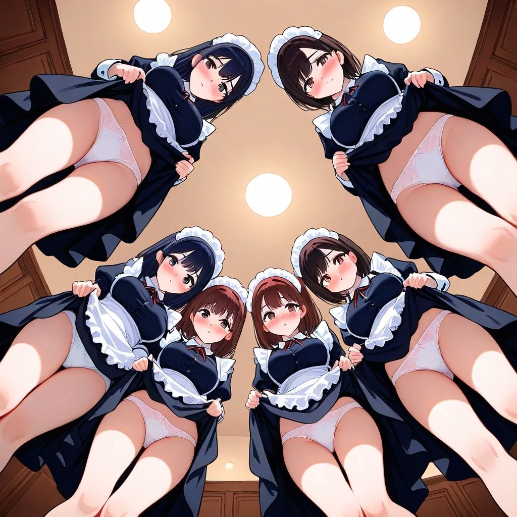 サンプル画像6:フェチコレ総集編  スカートをたくし上げてパンツを見せつけてくる美女たち【総枚数1，000枚】(満点星) [d_563928]