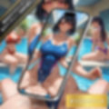 競泳女子アスリートの乱行パーティーに女体化して潜入！プールでぬるぬるのおまんこをすり付ける女子たち・大量潮吹きしながら絶頂【変態エロアニメ】