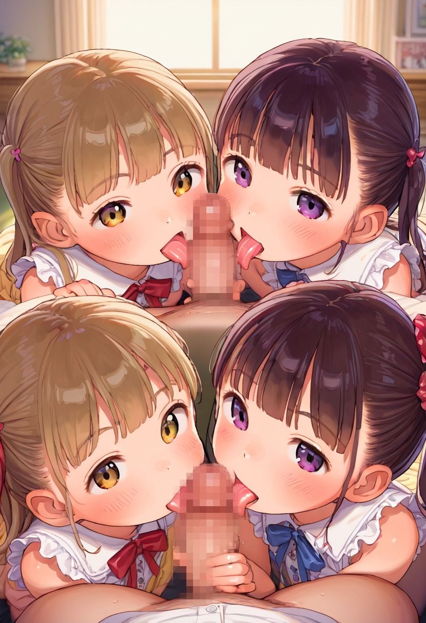 サンプル画像4:性欲にまみれた仲良し姉妹に中出しセックス(びっぐらいと) [d_564063]