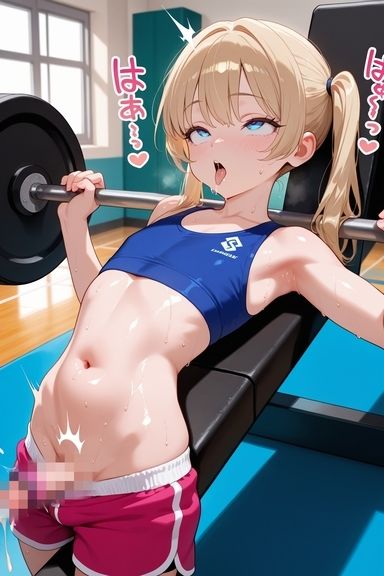 トレーニング中の男の娘の変態行為 画像3