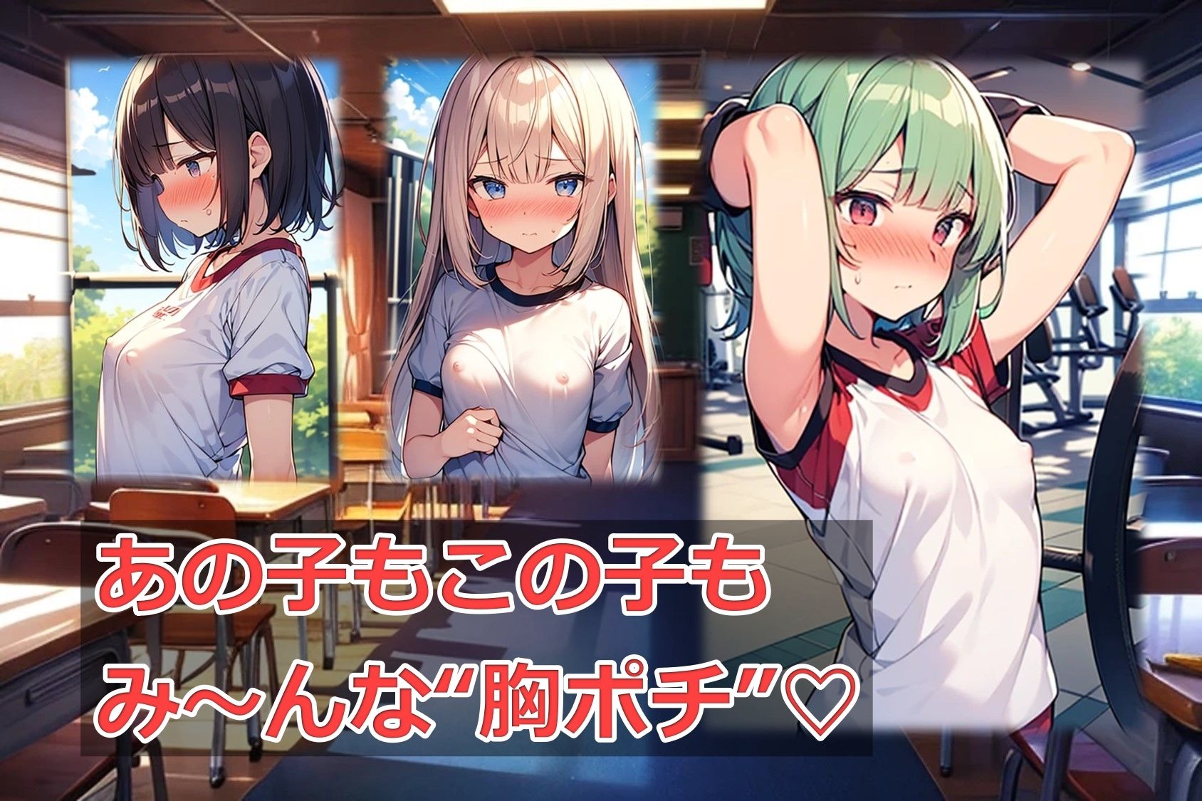 サンプル画像1:名門スポーツ校の抜き打ち胸ポチ検査(くまとねこ屋) [d_564266]