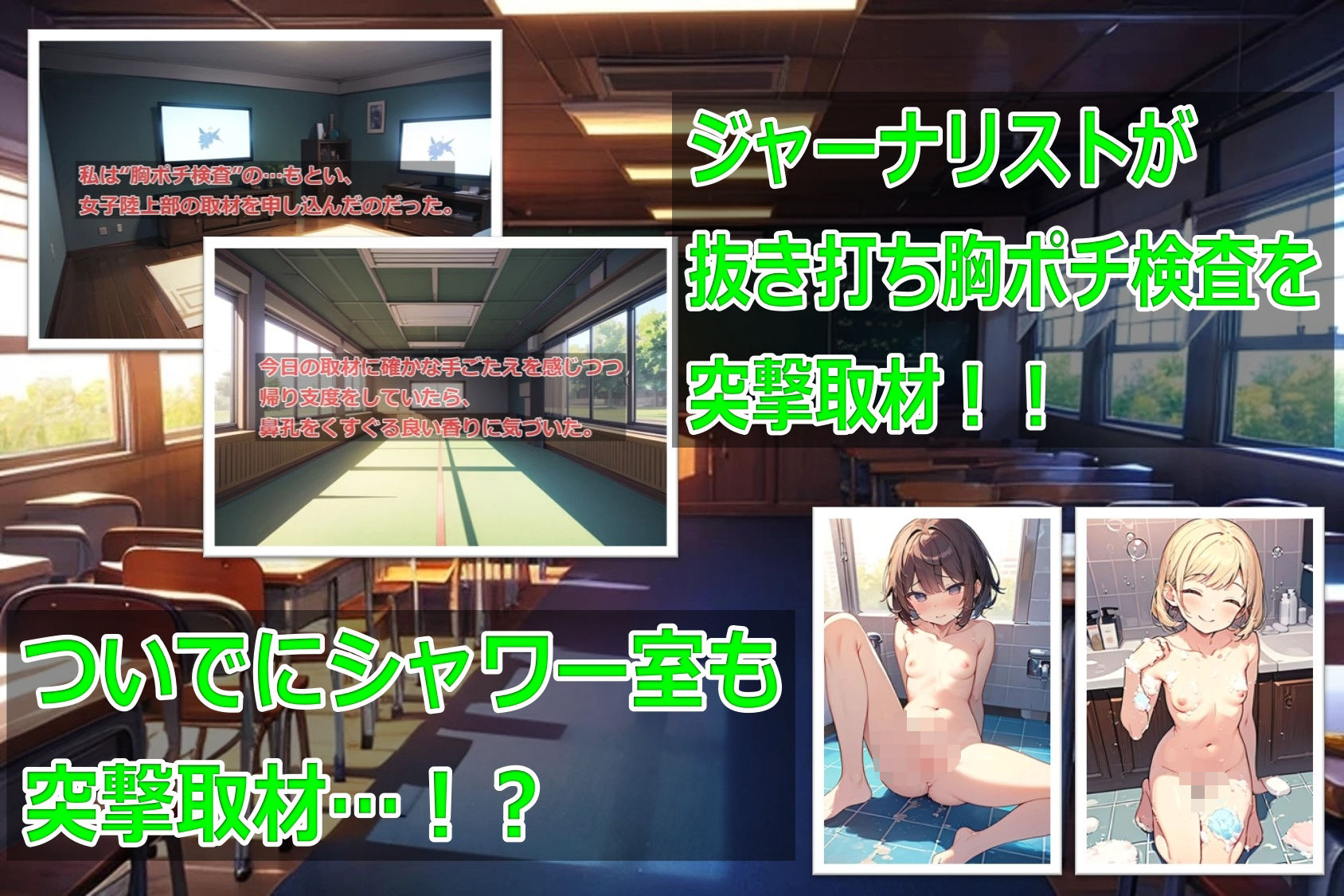 サンプル画像2:名門スポーツ校の抜き打ち胸ポチ検査(くまとねこ屋) [d_564266]