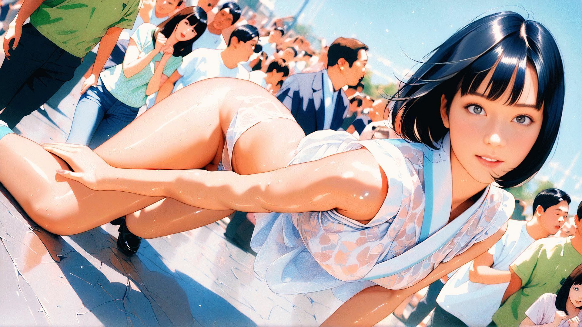 サンプル画像6:夏の夜は少女を淫婦に変える Brand New Summer Girl(Gugh Gouf Burgers) [d_564285]