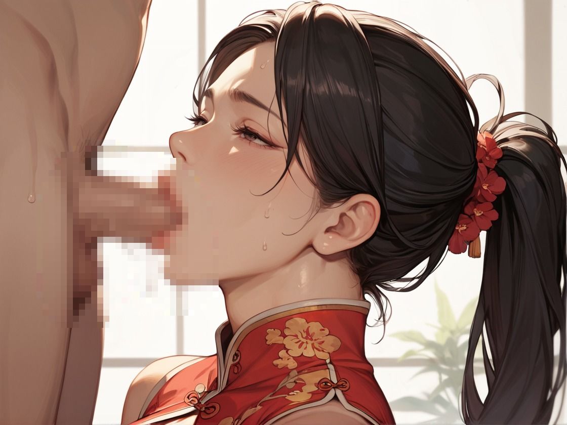 サンプル画像2:お隣の綺麗な巨乳人妻にチャイナ服きせてハメ倒す(CP出版) [d_564363]