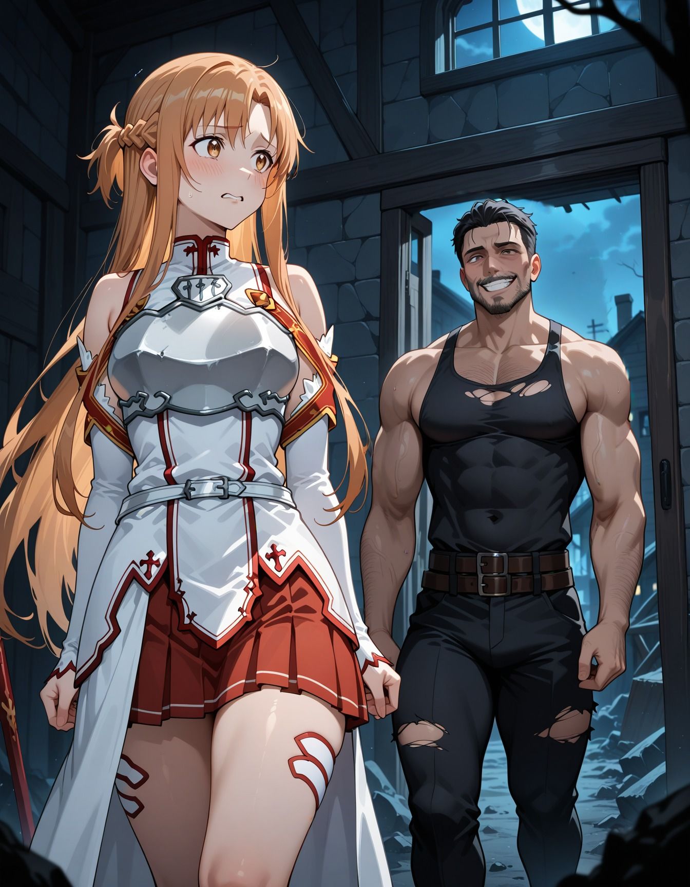 サンプル画像2:夜道で襲われ犯●れた少女(ぽりっしゅ本舗) [d_564406]