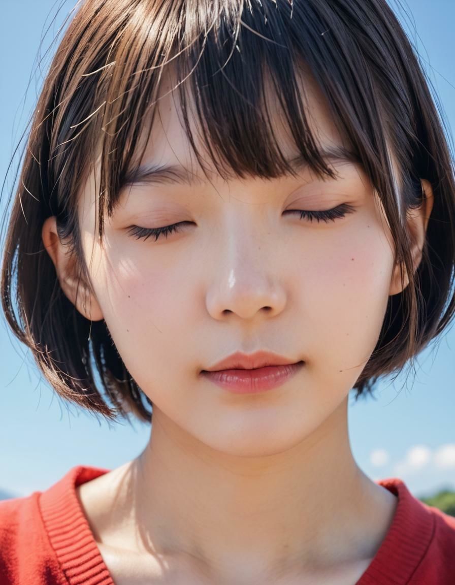 かわいい顔の接写【実写系AI超リアルCG集EX】（212枚）7