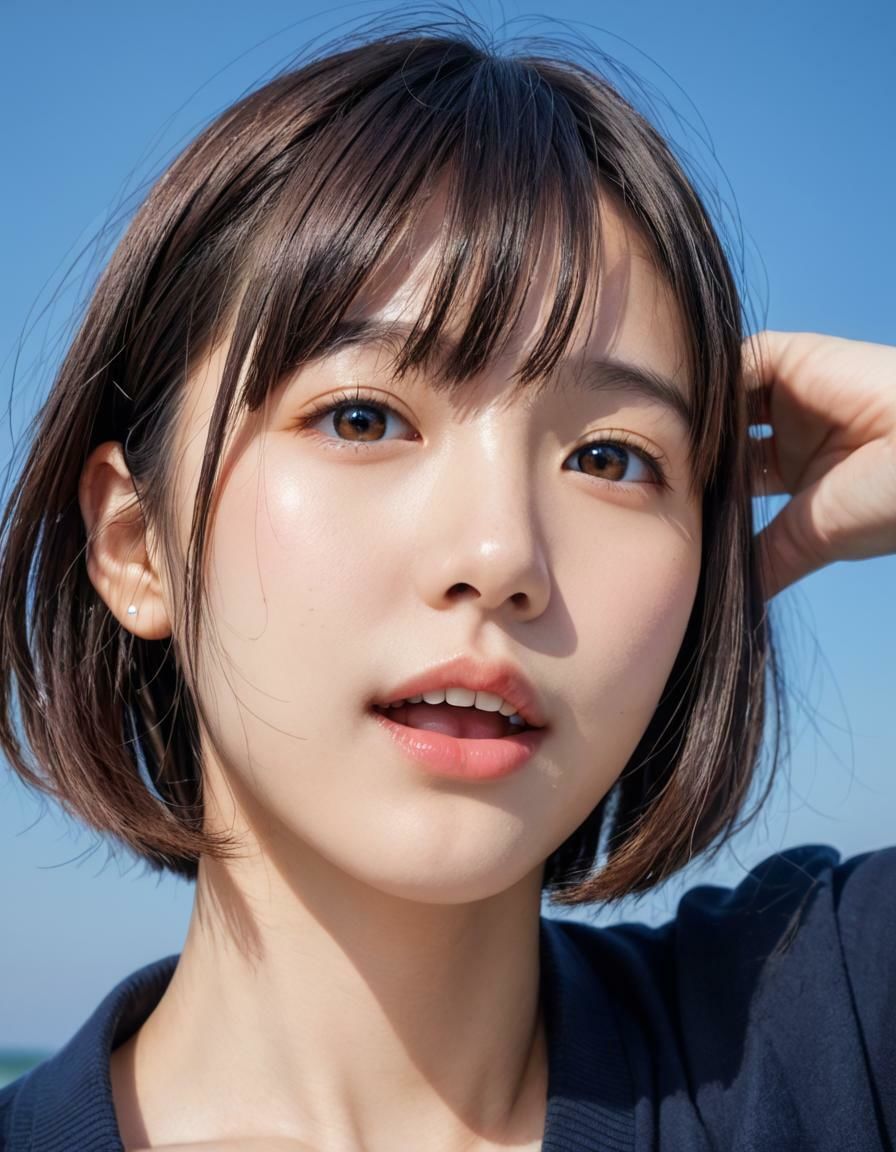 かわいい顔の接写【実写系AI超リアルCG集EX】（212枚）10