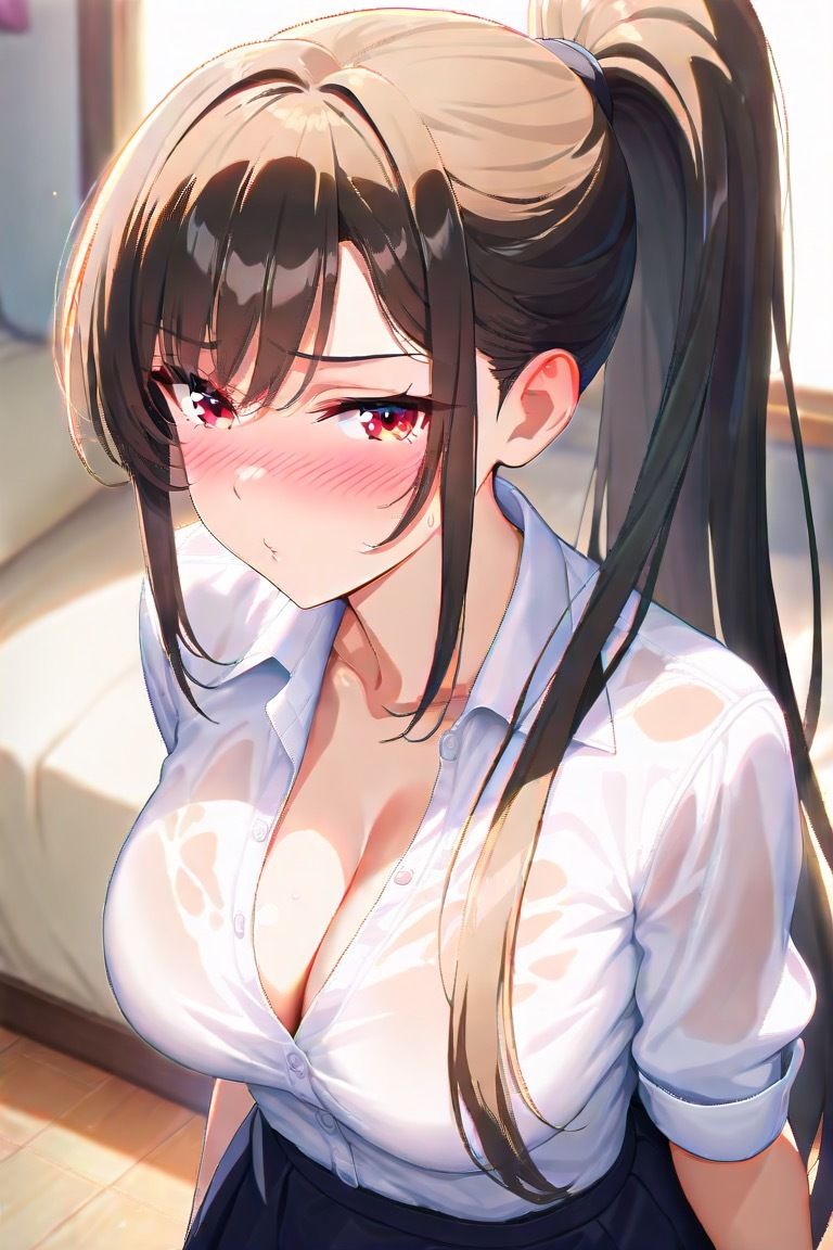 『濡れ透け放課後、水着の誘惑。』 画像1