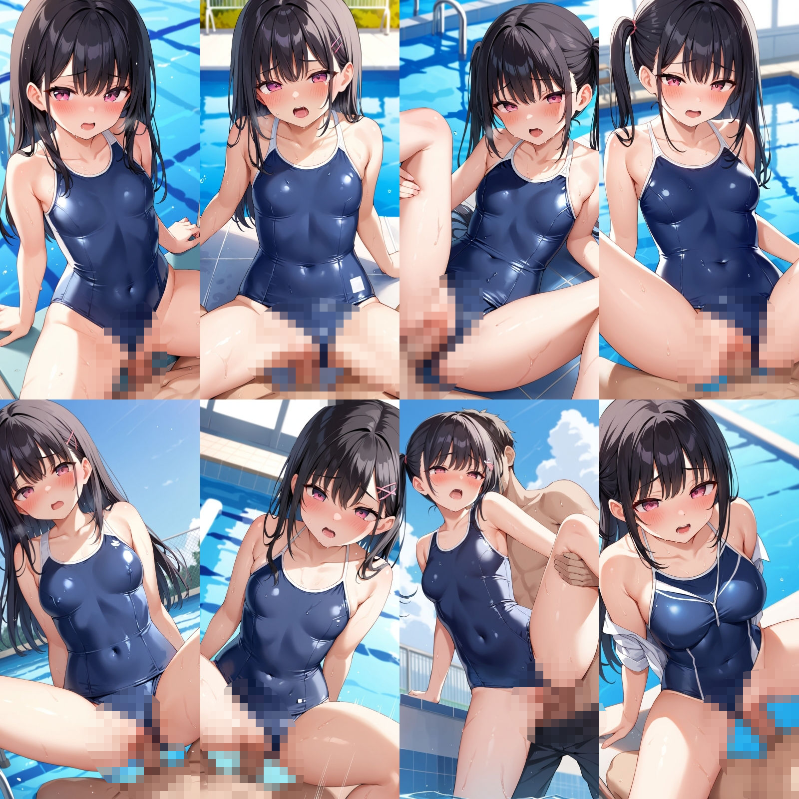 サンプル画像5:スク水女子とプールでエッチ【500枚】(女子高生) [d_564518]