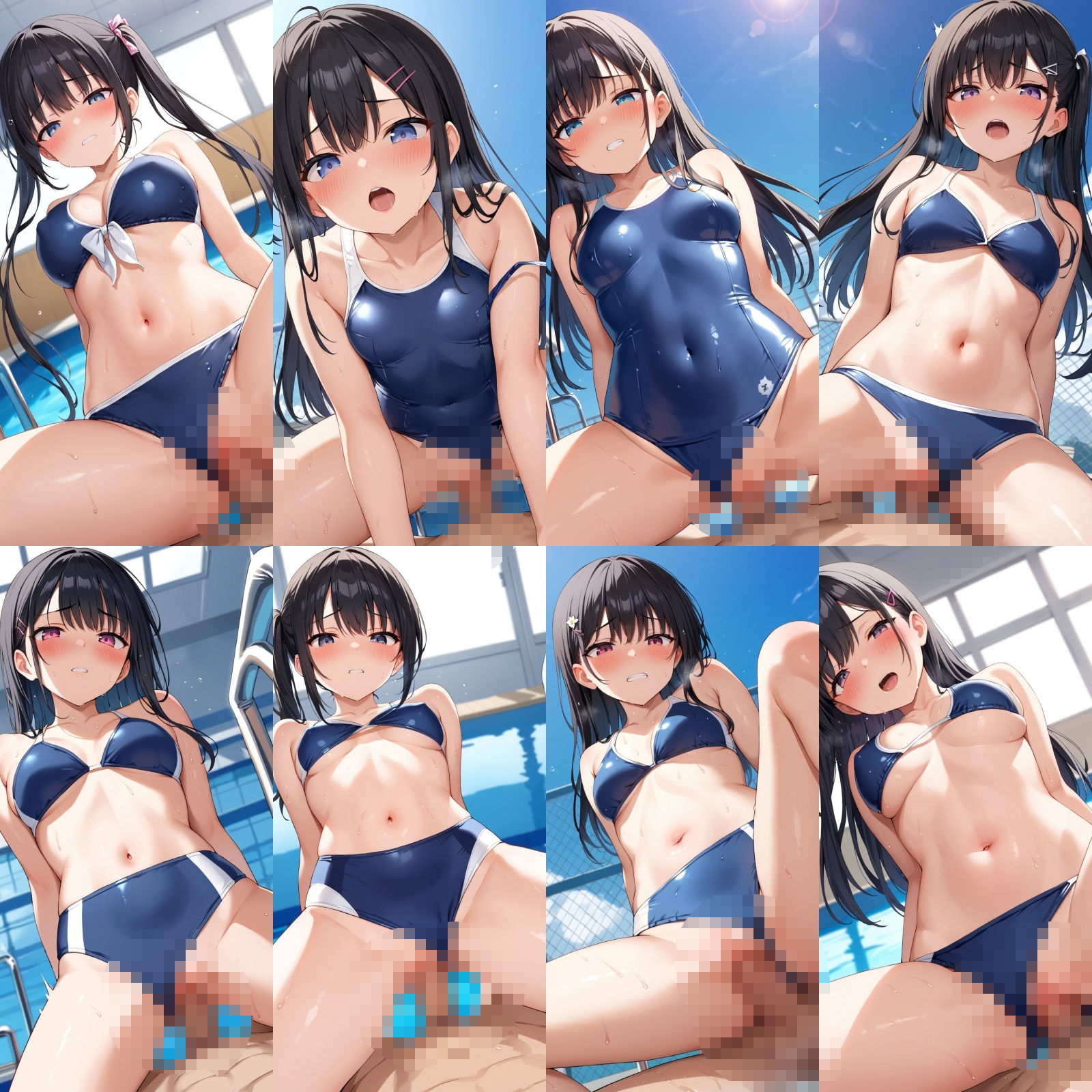スク水女子とプールでエッチ【500枚】 画像8