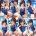 スク水女子とプールでエッチ【500枚】