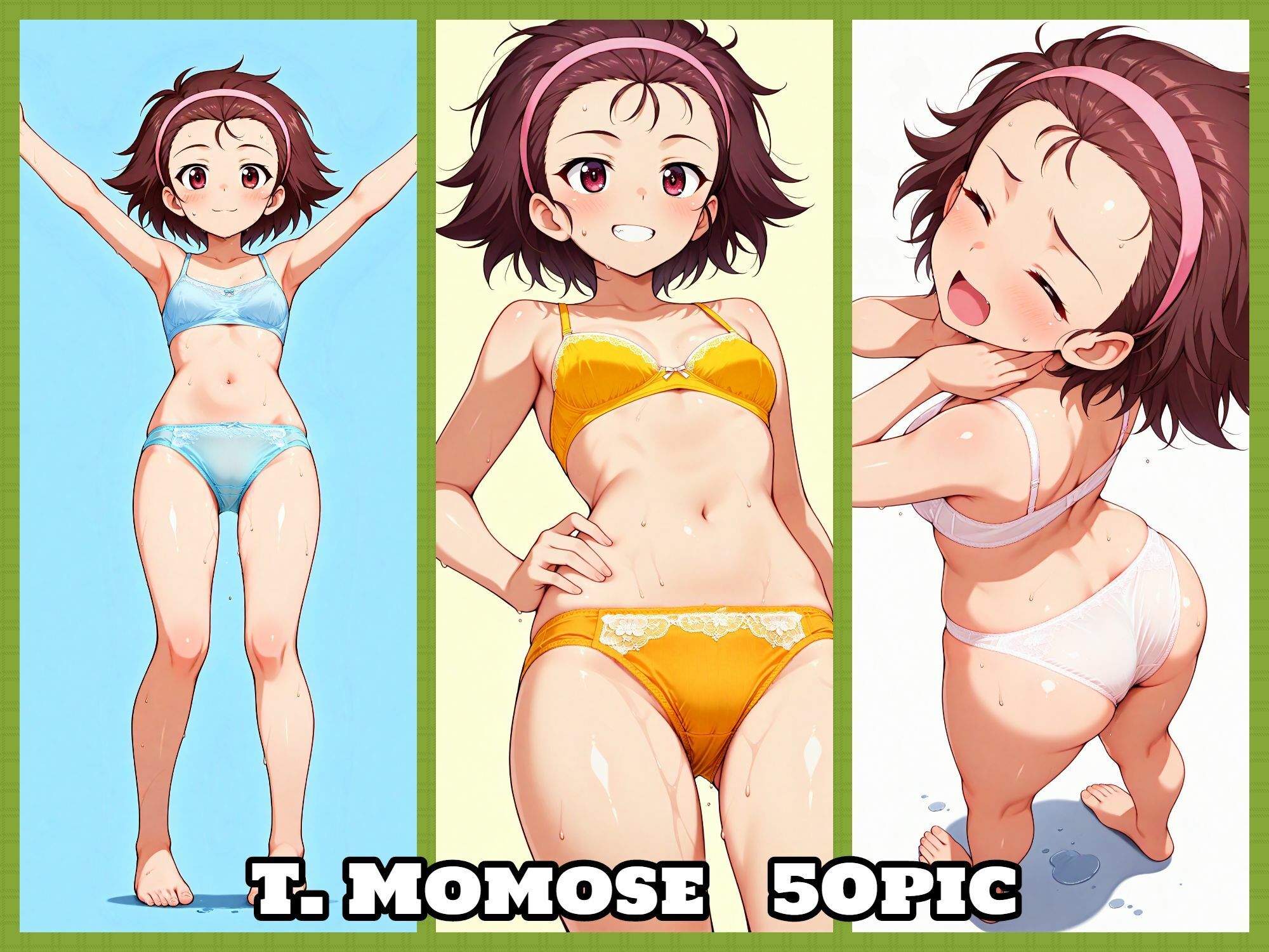 Girls underwear panties and bra アリクイさんチーム編 画像5