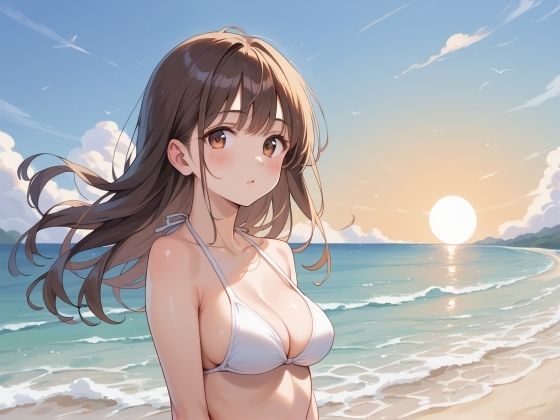 ビーチでイキまくり!露出S○X 画像1