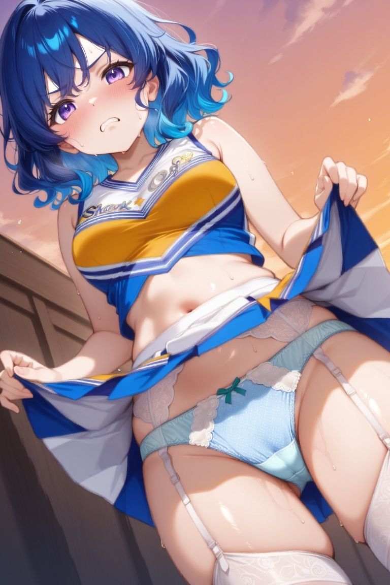 嫌な顔でパンツ見せてくる女の子〜チアリーダー編〜 画像9