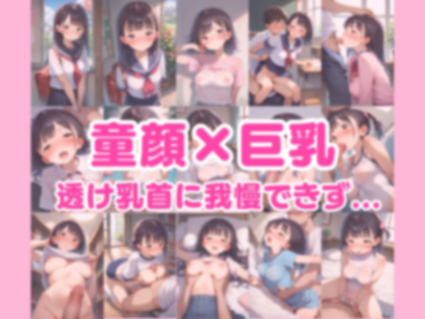【透け乳首少女がエロすぎて我慢できない男子達】思春期男子の楽園 画像7