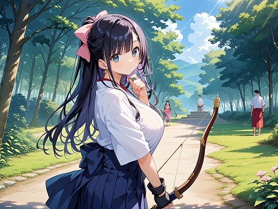 サンプル画像1:性実践学園 伝統の弓道部はエッチがお好き！(マジカルきなこ) [d_564726]