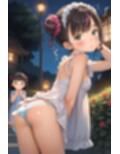 子〇たちの初めての街灯の下♪