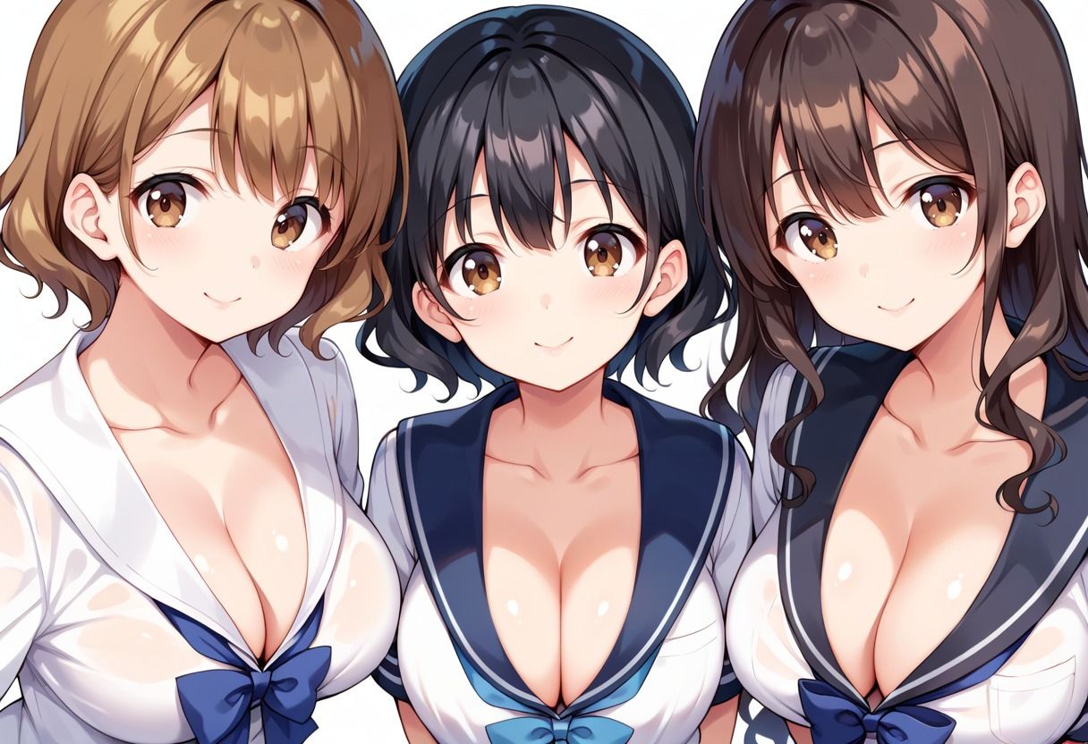 サンプル画像1:思春期の女子校生たちに変態おじさんによる性教育が行われた(禁断果汁) [d_564790]