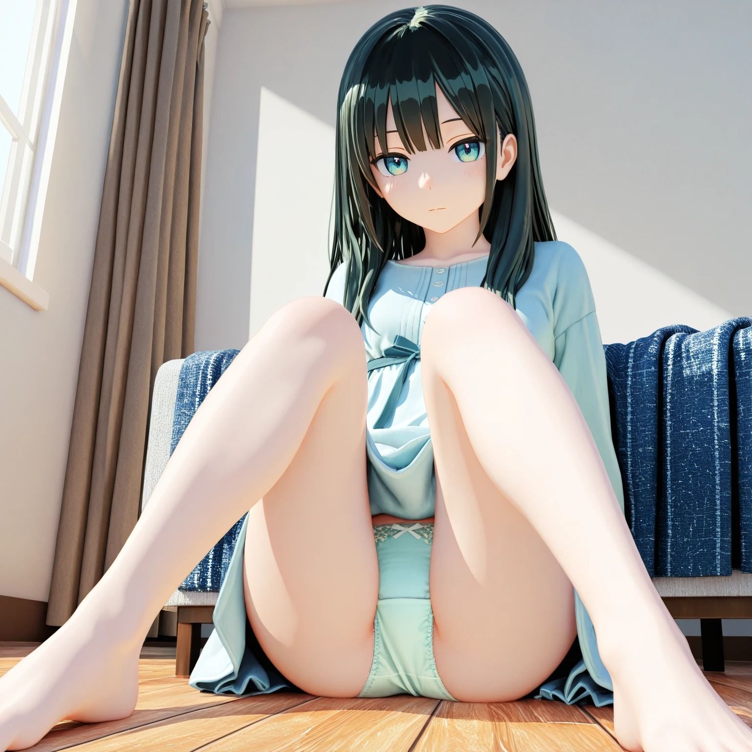 サンプル画像6:M字開脚のパンティー(はなはな出版) [d_564877]