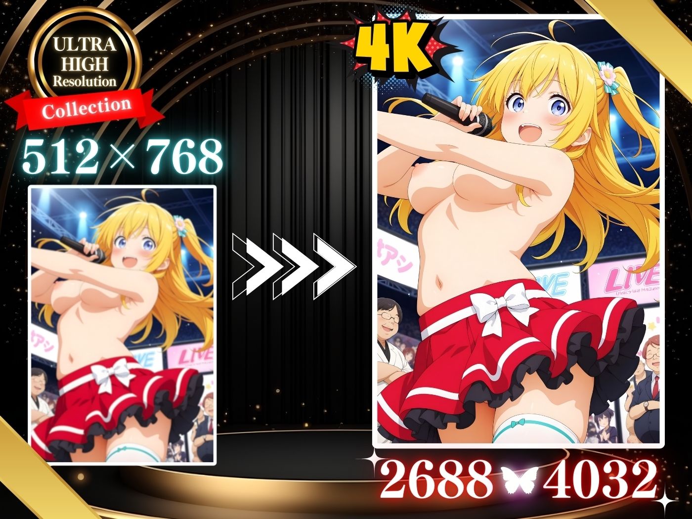 サンプル画像4:アイドル少女たちと中出しSEX♪(AI Beauties Lab) [d_564880]