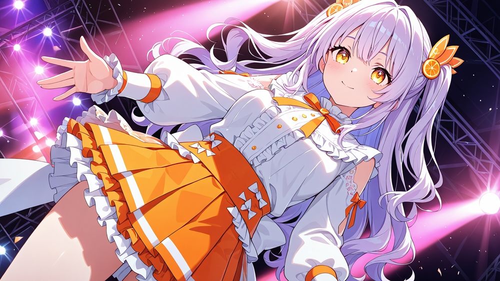 サンプル画像2:【FANZA専売】カラーツインズ Vol.1 爆乳紫髪茶髪アイドル中出し種付け撮影会【4K】【400枚収録】(御一堂) [d_564951]