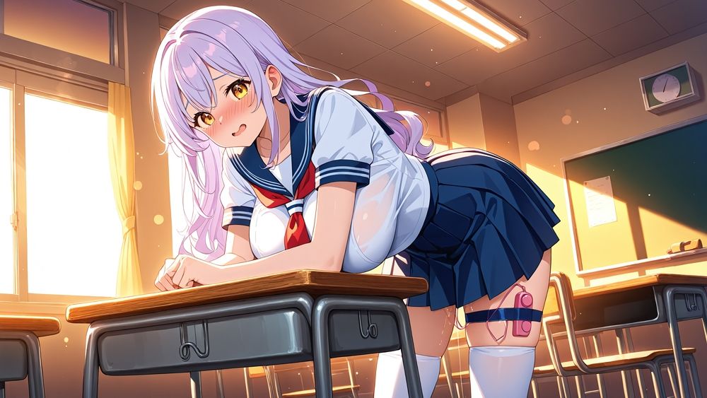 サンプル画像6:【FANZA専売】カラーツインズ Vol.1 爆乳紫髪茶髪アイドル中出し種付け撮影会【4K】【400枚収録】(御一堂) [d_564951]