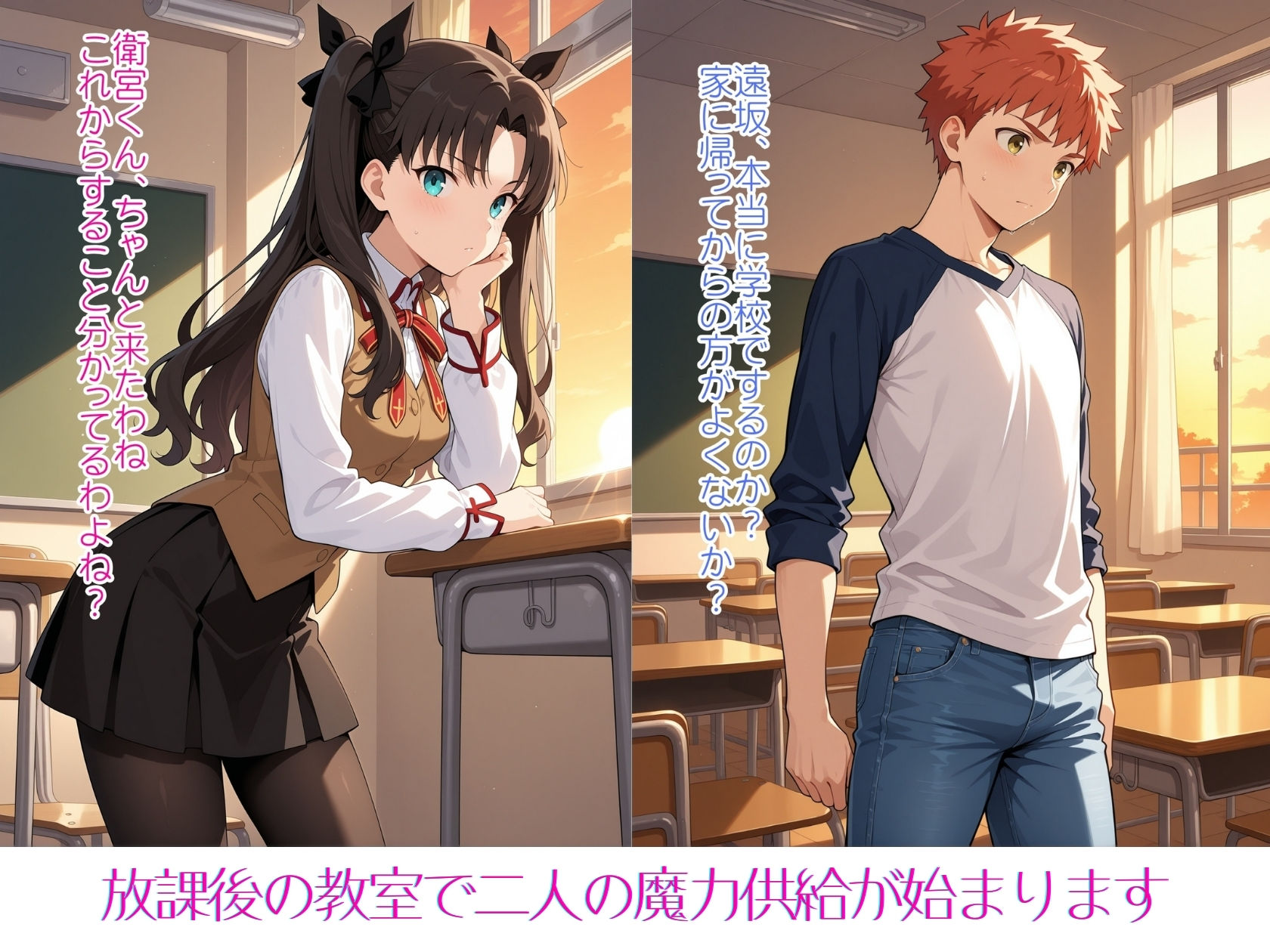 サンプル画像1:凛と魔法の夕暮れ(Xion) [d_564959]