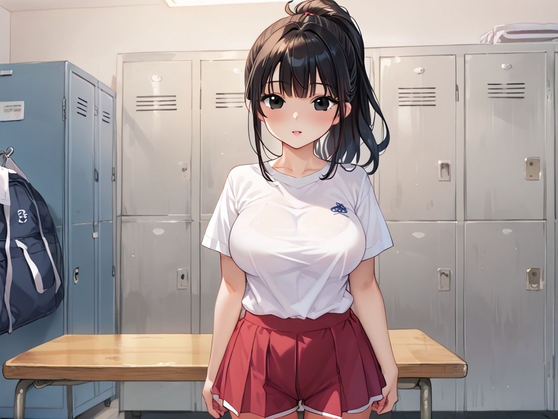 水泳部女子と汗だくSEX 画像1
