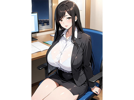 サンプル画像4:職場のキレイな主婦（40）と2人きりで残業に！世間話から距離が縮まり’10年ぶりの汗だくセックス’(オシリズム) [d_565105]