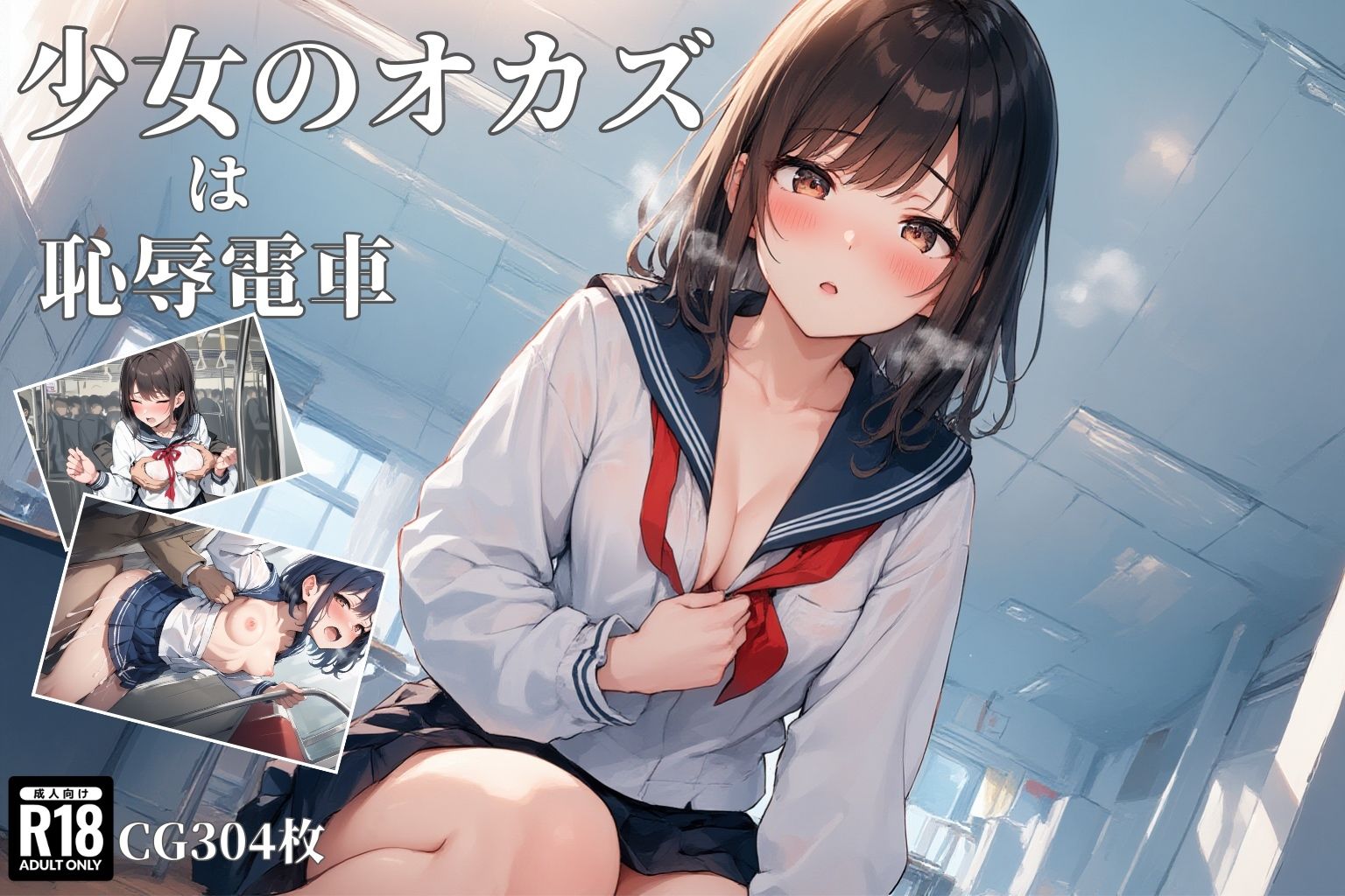 少女のオカズは恥辱電車 画像1