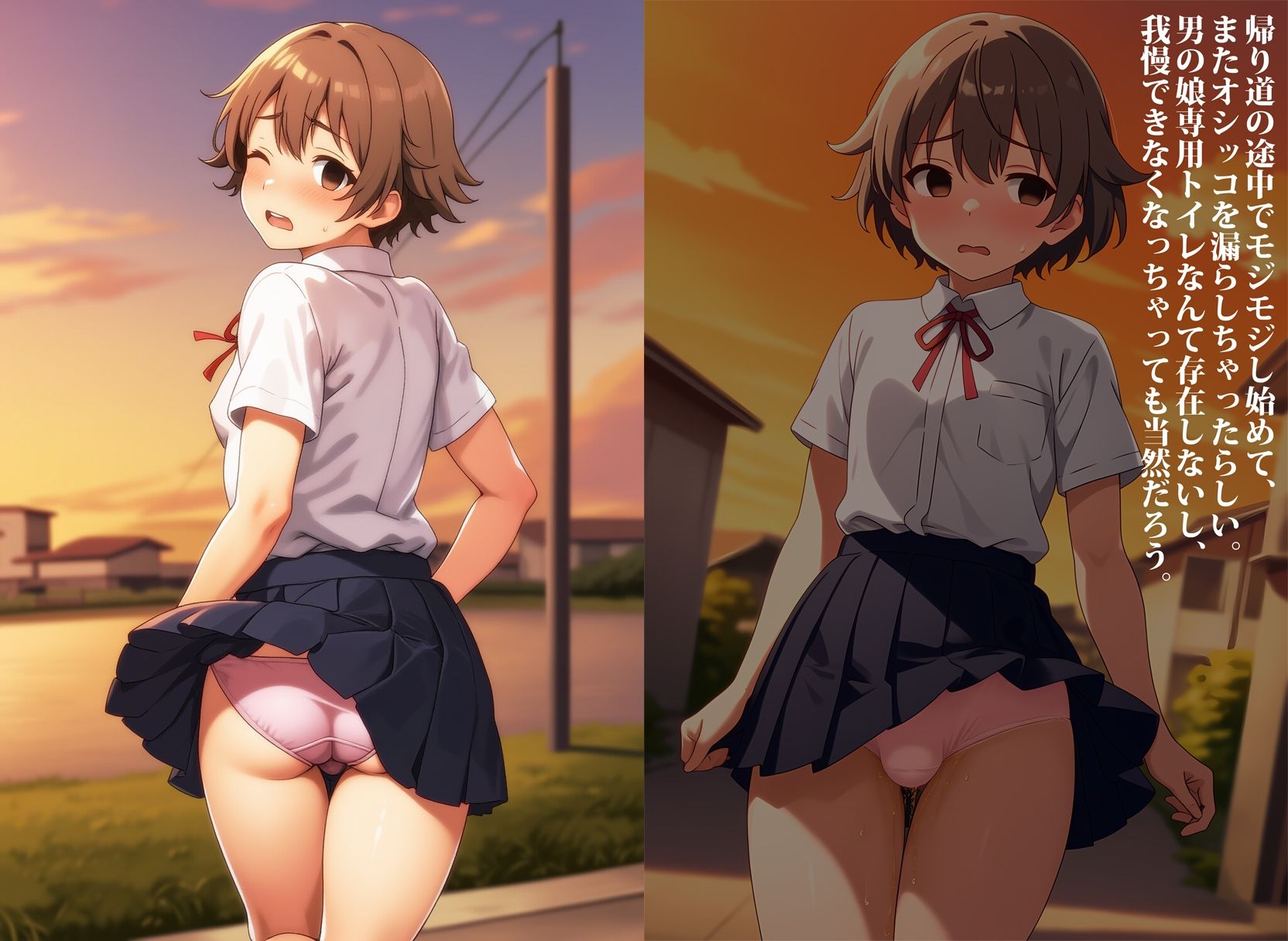 サンプル画像2:ぽっちゃりメス男子が男の娘に目覚めるまで失禁調教した件(性癖ユガ芽) [d_565161]