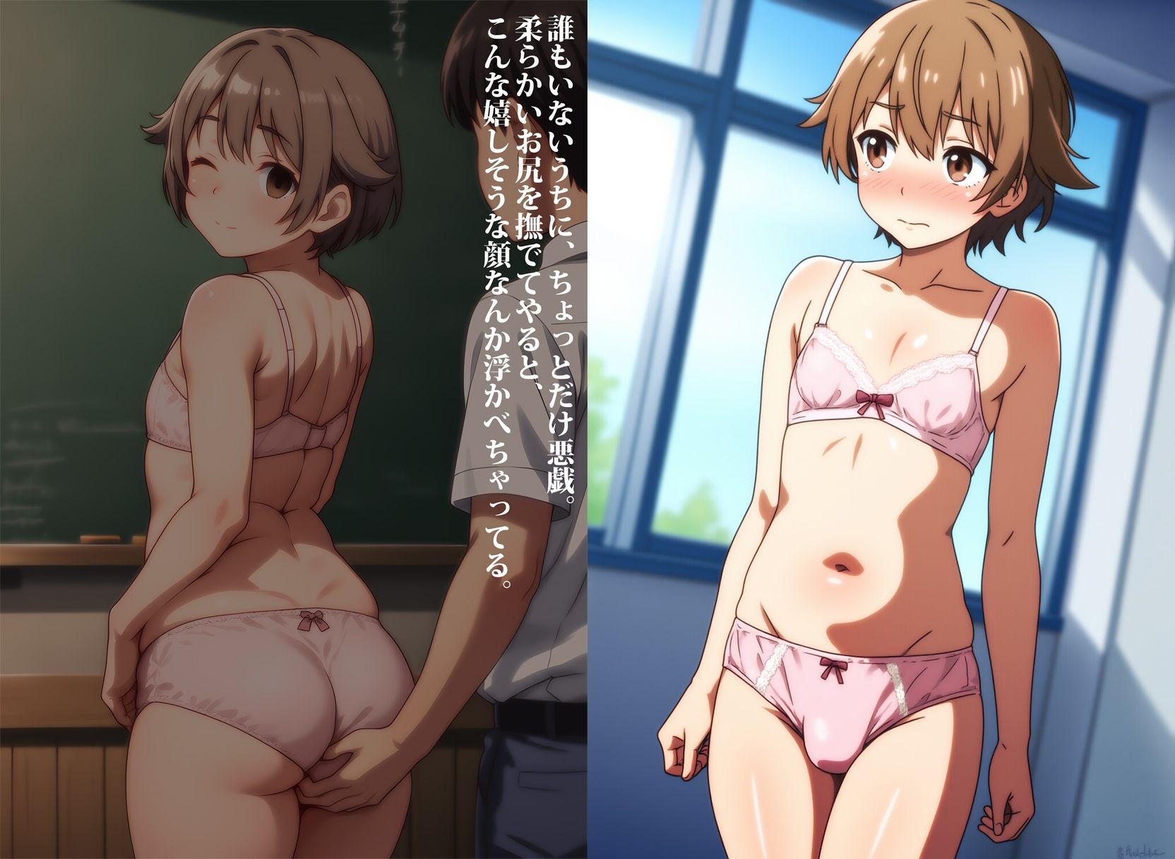 サンプル画像3:ぽっちゃりメス男子が男の娘に目覚めるまで失禁調教した件(性癖ユガ芽) [d_565161]