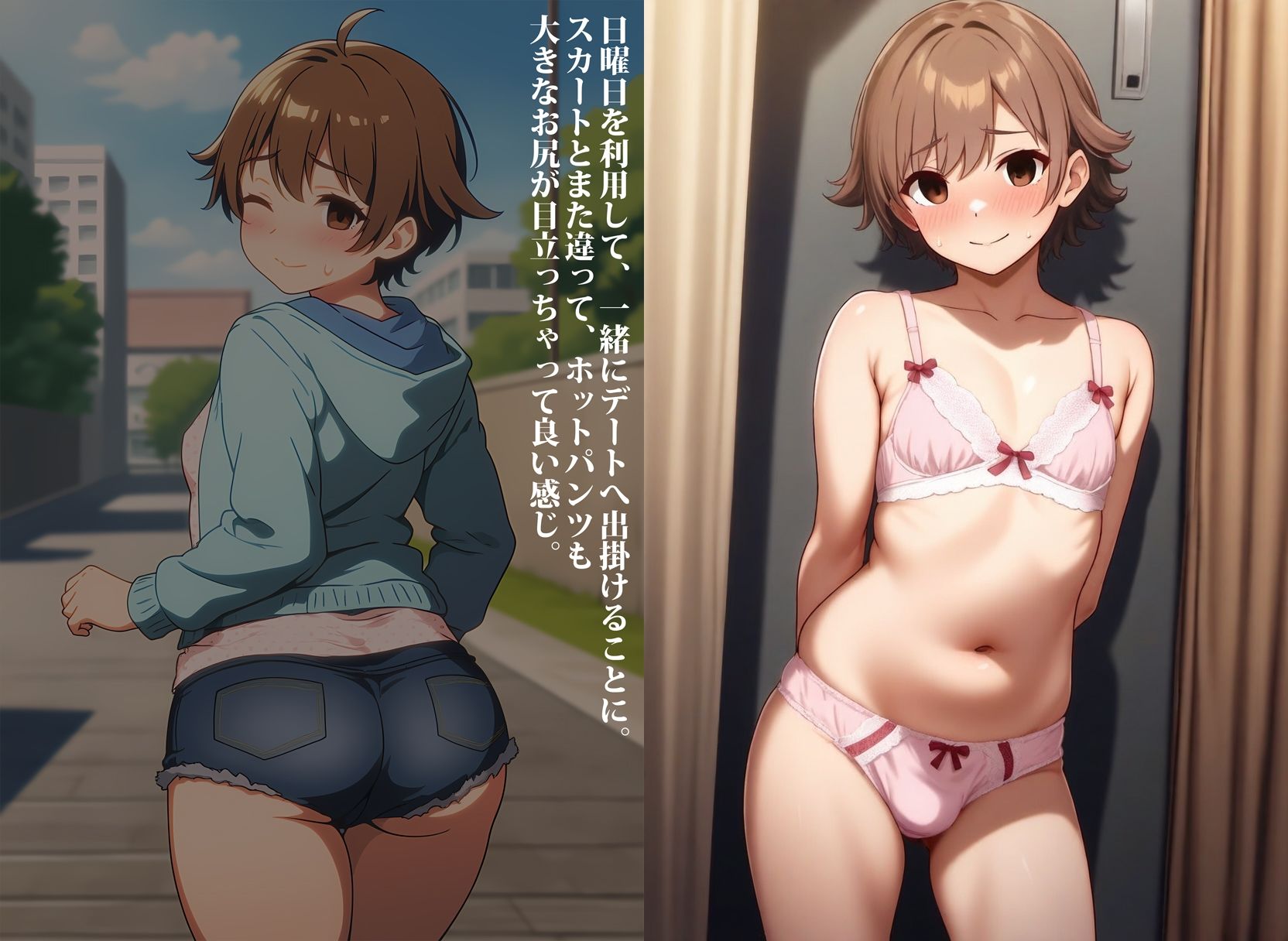 サンプル画像6:ぽっちゃりメス男子が男の娘に目覚めるまで失禁調教した件(性癖ユガ芽) [d_565161]