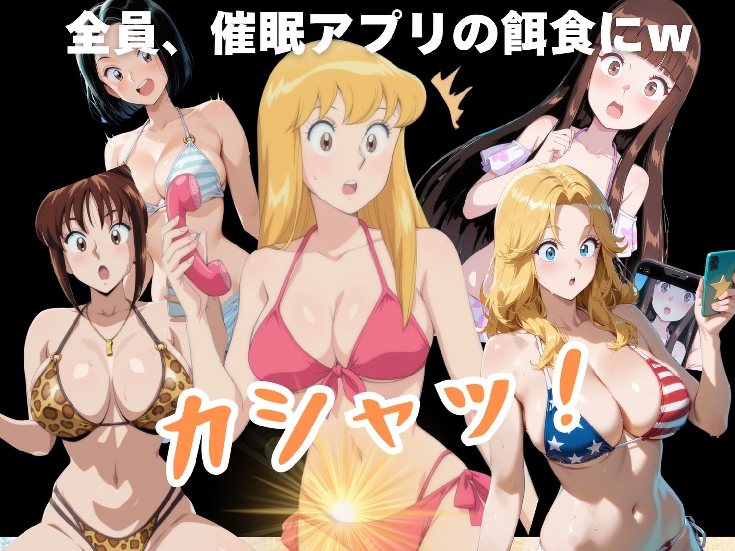 サンプル画像2:葛飾区亀有海岸派出所 〜水着婦警たちの寝取られ事件簿〜(もふもふピクセルズ) [d_565165]