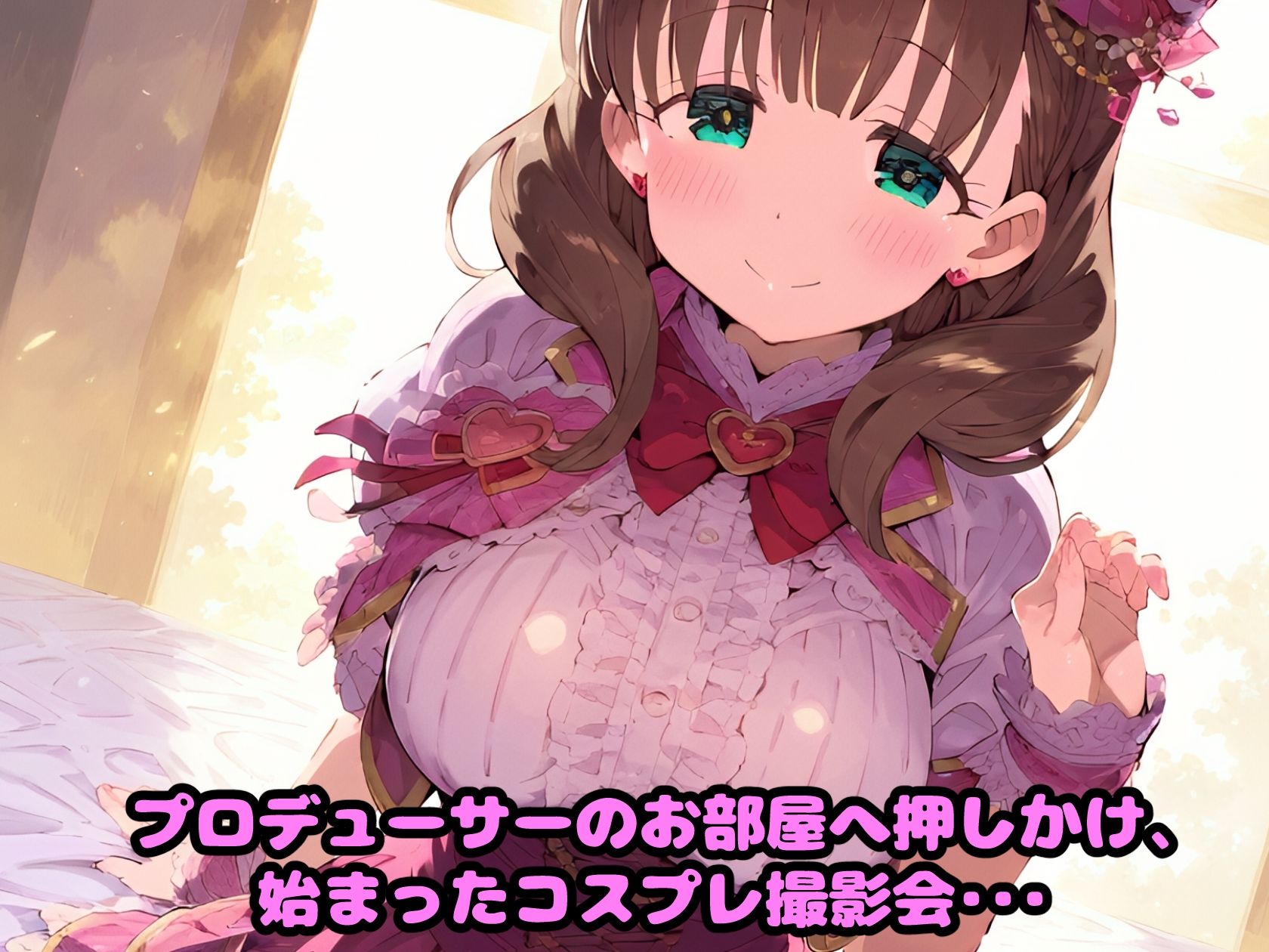 サンプル画像1:ア〇マス 佐久〇 まゆ 愛され過ぎたプロデューサーの部屋に押しかけラブラブヤンデレセックス！【CG集242枚】(れいじんぐハーツ) [d_565167]