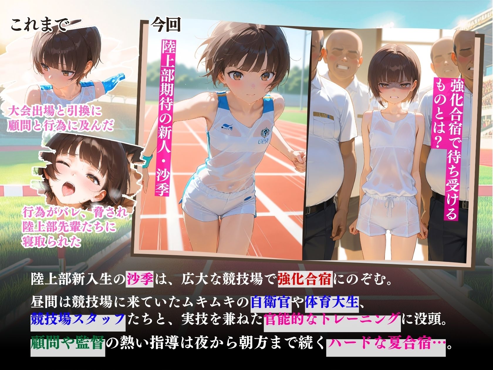 陸上部新人初めての強化合宿「何をしてでも一番になりたいです…」 推し娘 エロ画像2