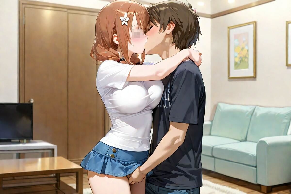 サンプル画像1:甘い吐息、熱い指  始まる予感に身を委ね(AI幻想工房) [d_565217]