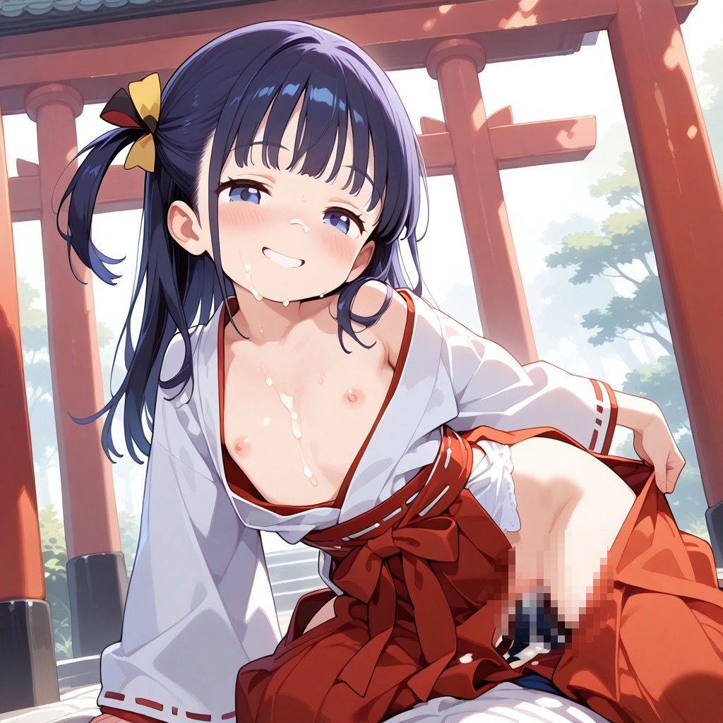 中出しされてきた女の子たち〜巫女編〜 サンプル画像 10