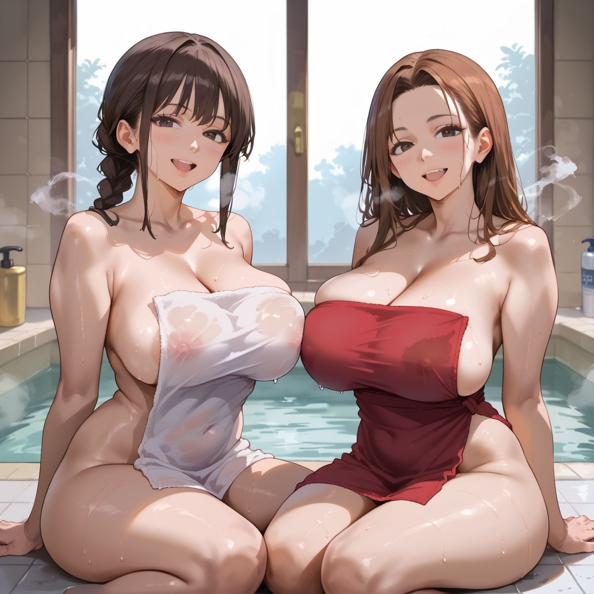 サンプル画像2:【PART7】ヌキあり！下半身を癒してくれる番台娘(いらすと屋さん) [d_565544]