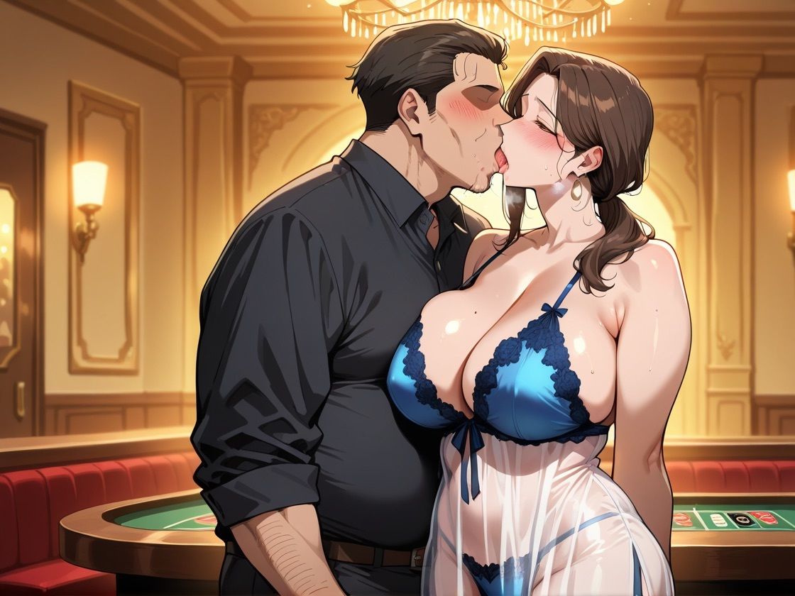 高級ナイトクラブで働く爆乳発情妻と中出しセックス 画像4