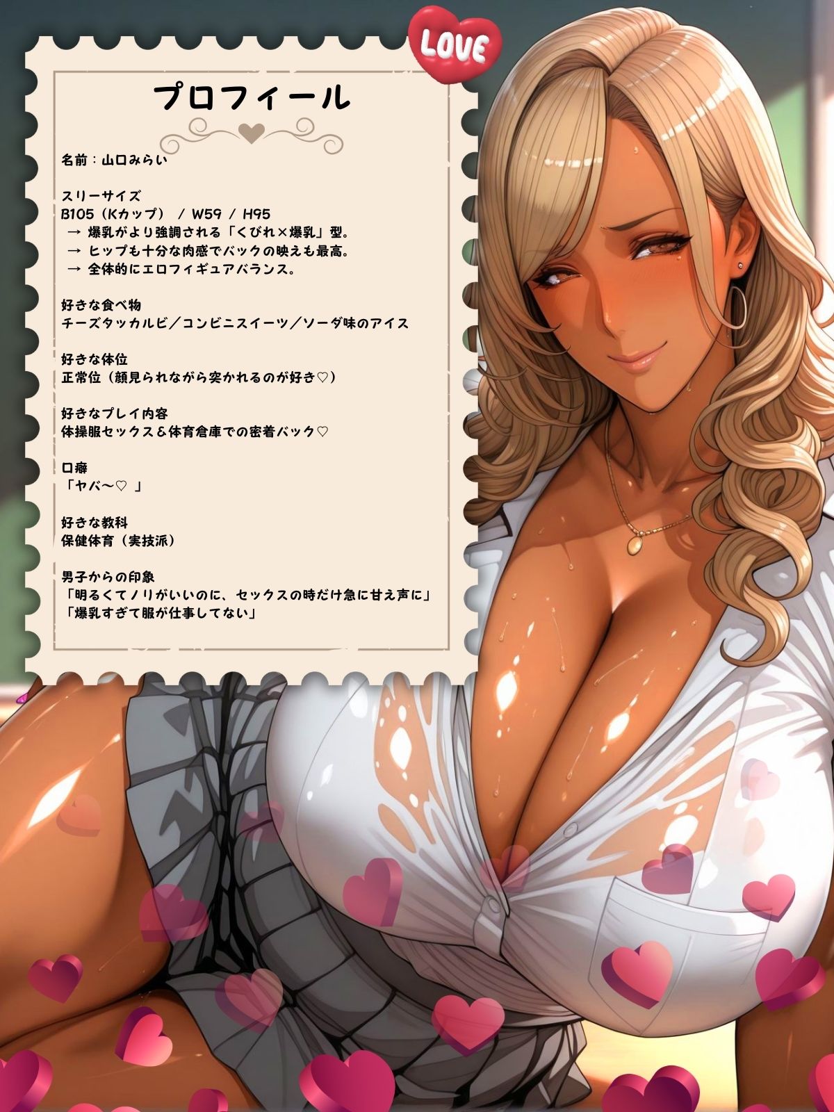 サンプル画像1:超乳好き必見！フルボッキ対応系ギャル2(AIギャル) [d_565613]