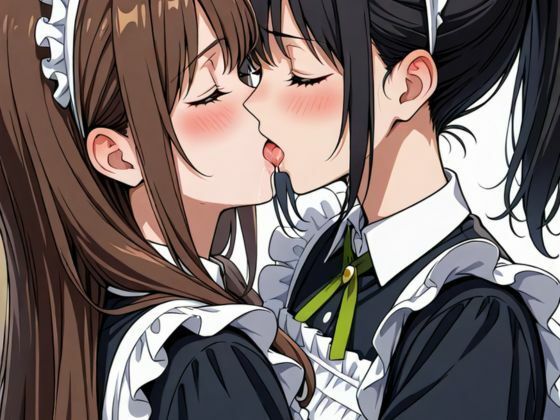 サンプル画像5:純情メイドをレズ姉妹がペットにしていく話(ぴんくのびきに) [d_565672]